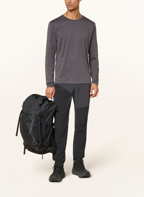 VAUDE ESSENTIAL-shirt met lange mouwen DONKERGRIJS