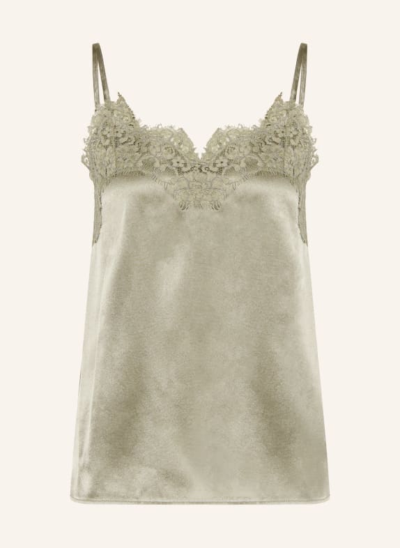 rosemunde Silk top JADE KHAKI