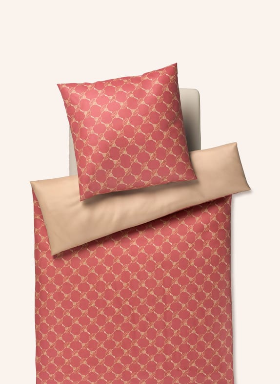 JOOP! Bettwäsche CORNFLOWER DOUBLE zum Wenden ROT / BEIGE