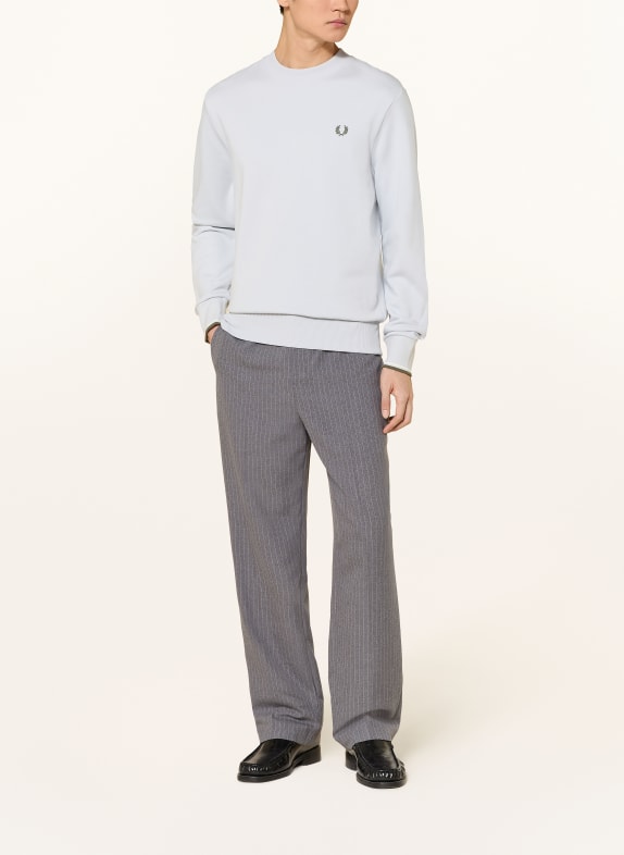 FRED PERRY sweatshirt LICHTBLAUW