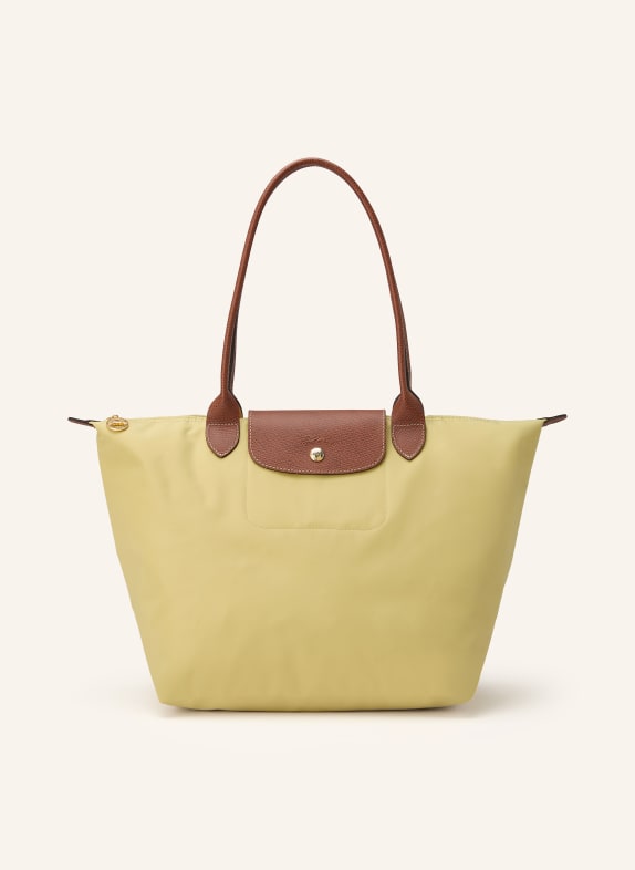 LONGCHAMP Shopper LE PLIAGE L HELLGRÜN / BRAUN