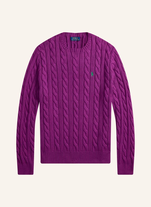 POLO RALPH LAUREN Sweter FIOLETOWY