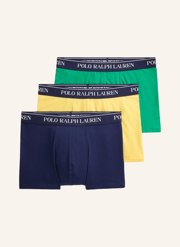 POLO RALPH LAUREN 3-pack boxershorts DONKERBLAUW / GEEL / GROEN