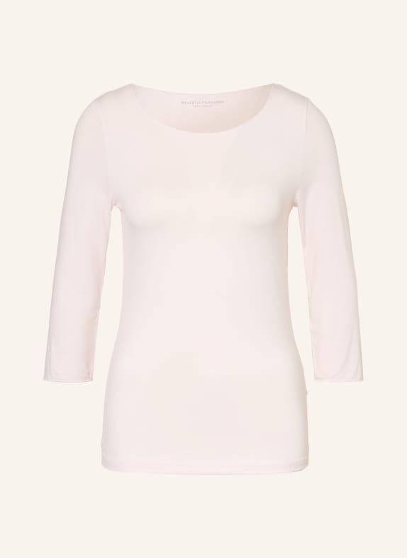 MAJESTIC FILATURES Shirt mit 3/4-Arm HELLROSA