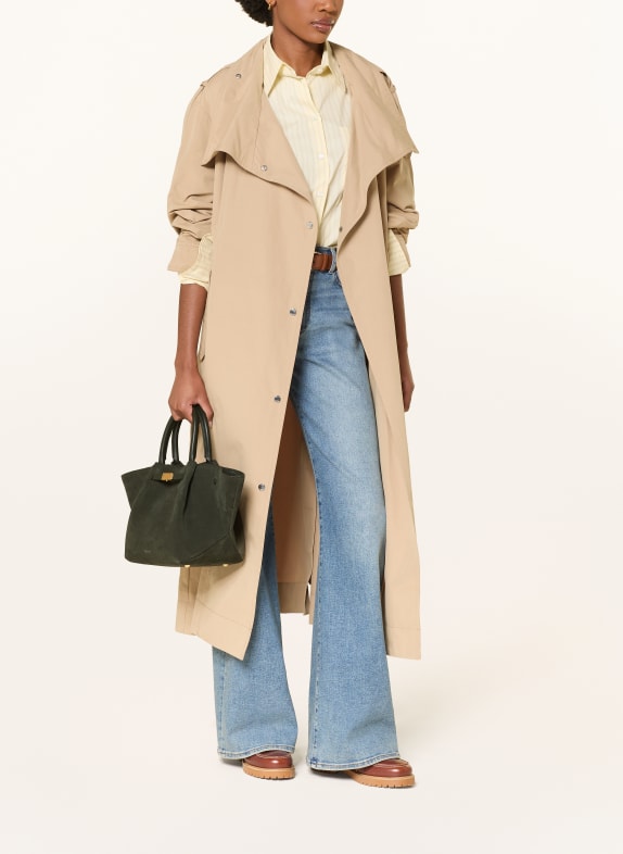 DEMELLIER Handtasche THE MIDI NEW YORK GRÜN / GOLD
