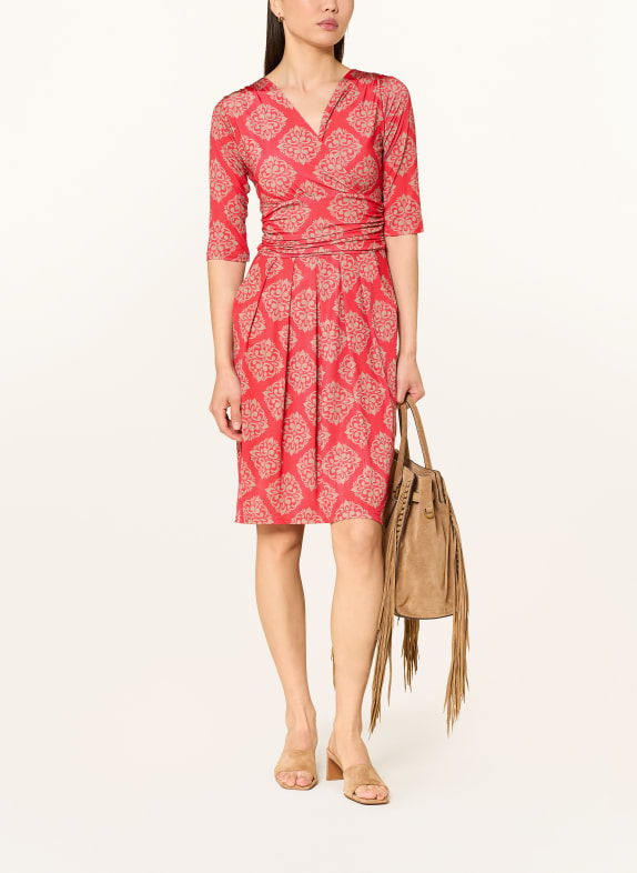 marivie Jersey dress I NEED MORE MONEY! RED / CAMEL