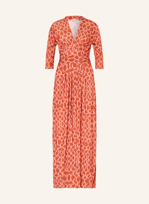 marivie Jersey dress OH, BEAUTY! with 3/4 sleeves RED / SALMON