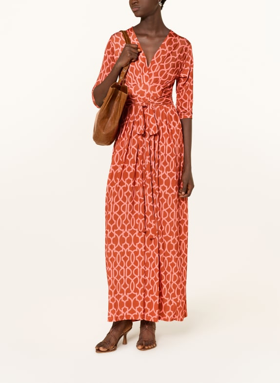 marivie Jerseykleid OH, BEAUTY! mit 3/4-Arm ROT / LACHS