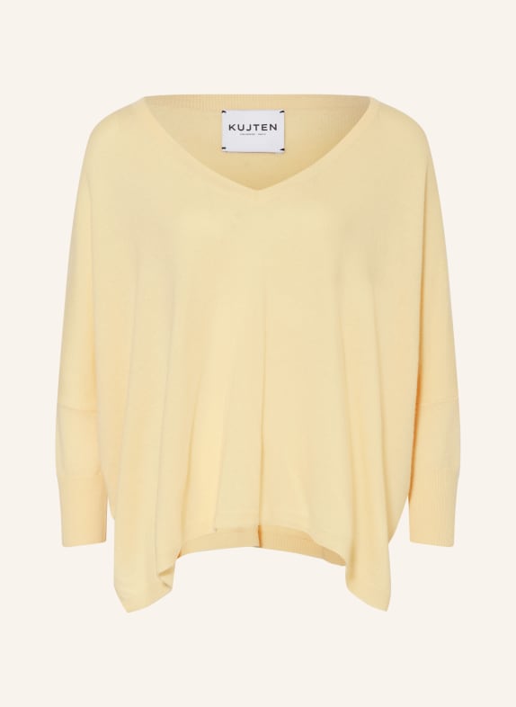 KUJTEN Cashmere pullover MINIE LIGHT YELLOW