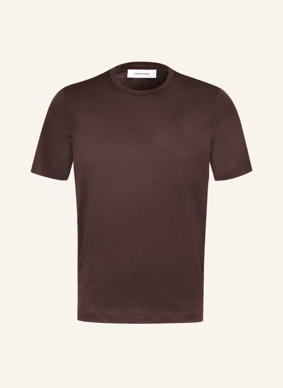 GRAN SASSO T-shirt MARRON FONCÉ