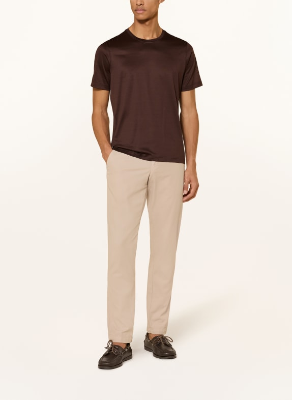 GRAN SASSO T-shirt MARRON FONCÉ