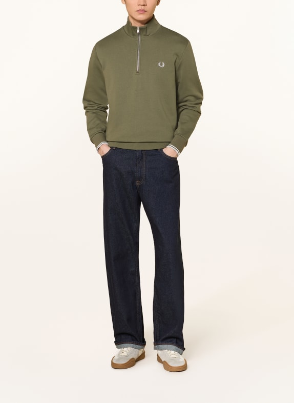 FRED PERRY Sweatshirt met capuchon KAKI