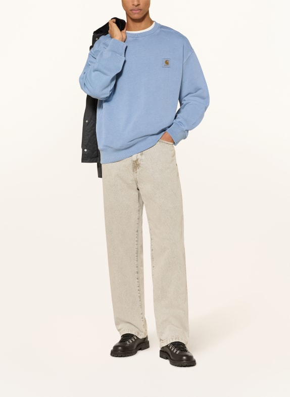 carhartt WIP Sweatshirt NELSON LJUSBLÅ