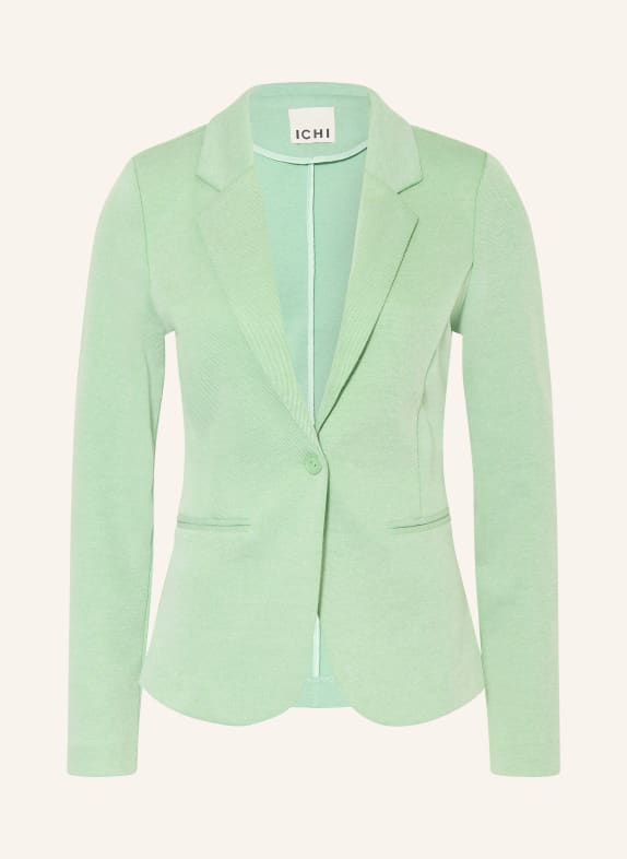 ICHI Piqué-Blazer IHKATE HELLGRÜN / WEISS