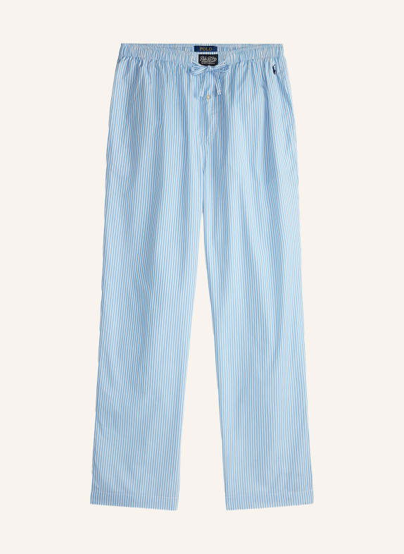 POLO RALPH LAUREN pantalon de pyjama BLEU CLAIR / BLANC