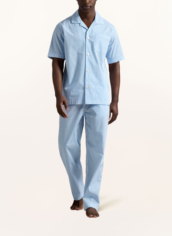 POLO RALPH LAUREN slaapbroek LICHTBLAUW / WIT