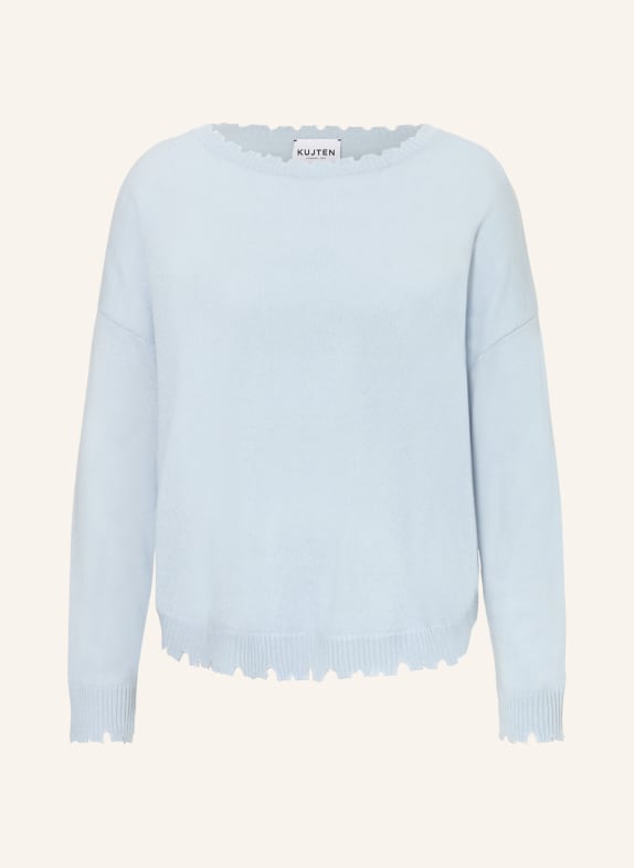 KUJTEN Cashmere-Pullover MELAH HELLBLAU