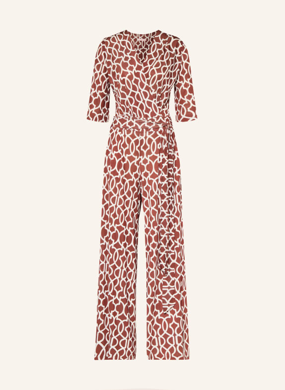 marivie Combinaison READY ! MARRON / BLANC