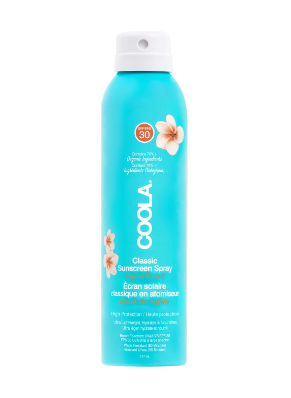 COOLA CLASSIC BODY SPRAY TROPICAL COCONUT SPF 30