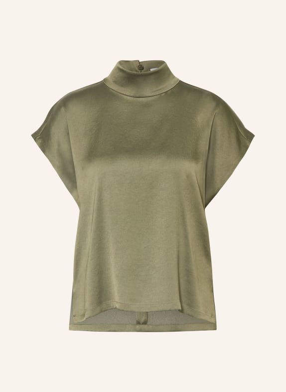 DRYKORN Shirt blouse ALARIA_1 made of satin OLIVE