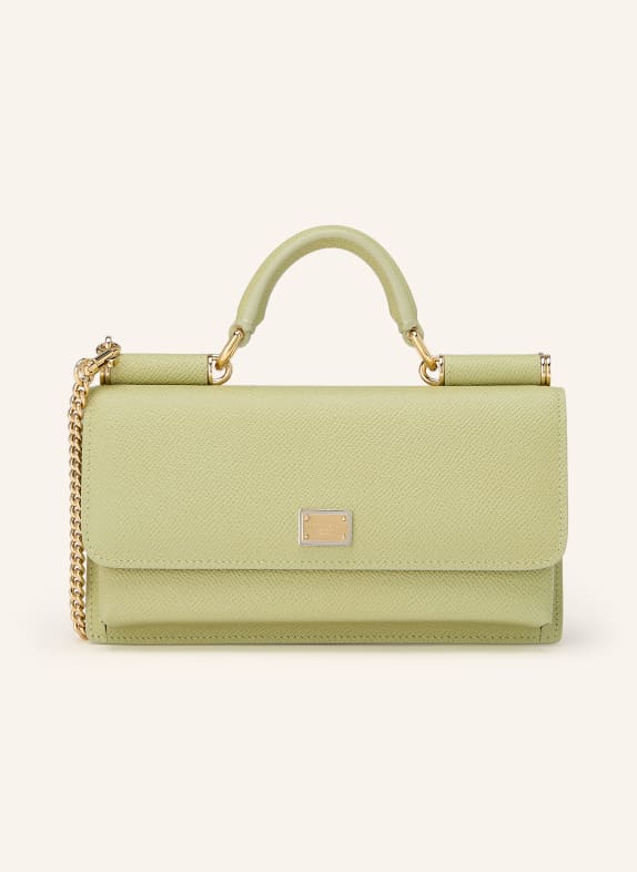 DOLCE & GABBANA Sac à bandoulière MISS SICILY MINI GRIS CLAIR / GRIS FONCÉ