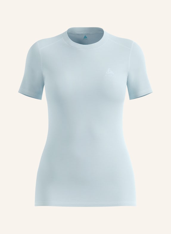 odlo Funktionswäsche-Shirt NATURAL MERINO 160 aus Merinowolle HELLBLAU