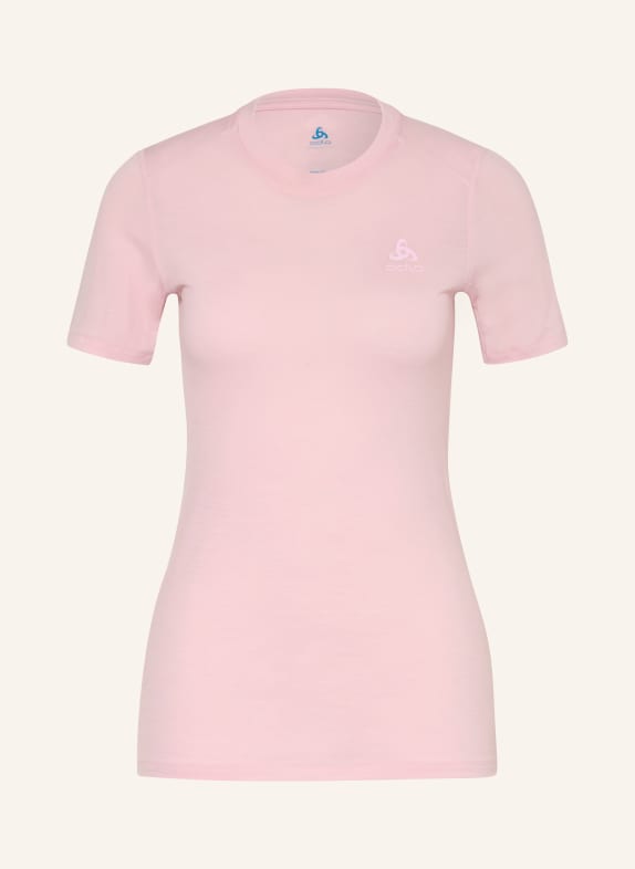 odlo Functioneel shirt NATURAL MERINO 160 van merinowol ROSE CLAIR
