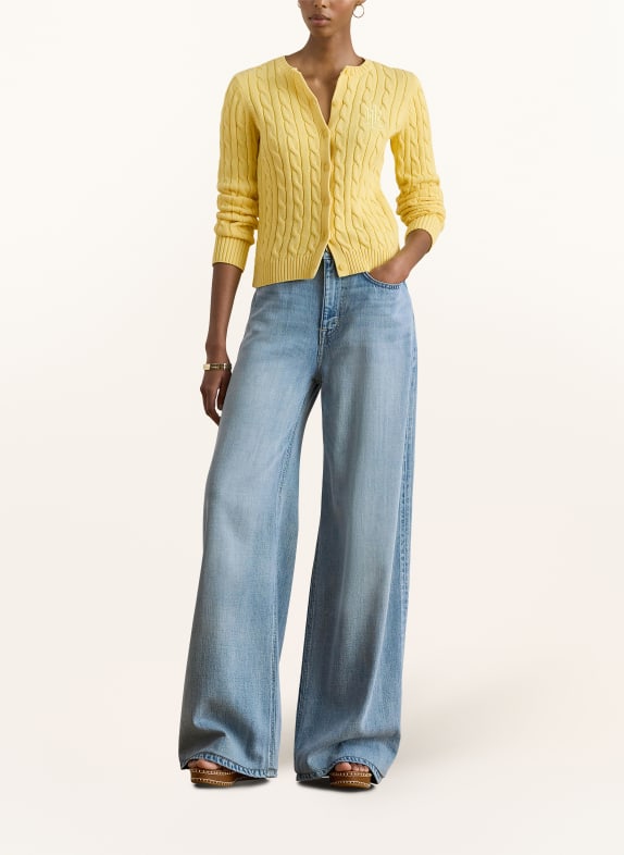 LAUREN RALPH LAUREN breiwerk DONKERGEEL