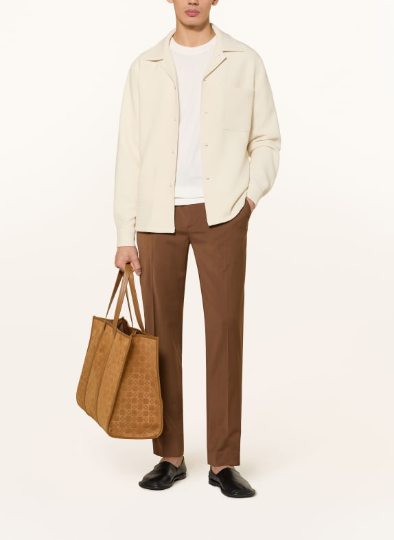 SANDRO Spodnie NEW ALPHA w stylu dresowym slim fit BRĄZOWY