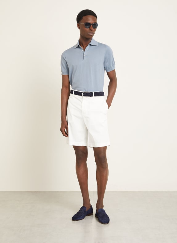BRUNELLO CUCINELLI Jersey poloshirt LICHTBLAUW