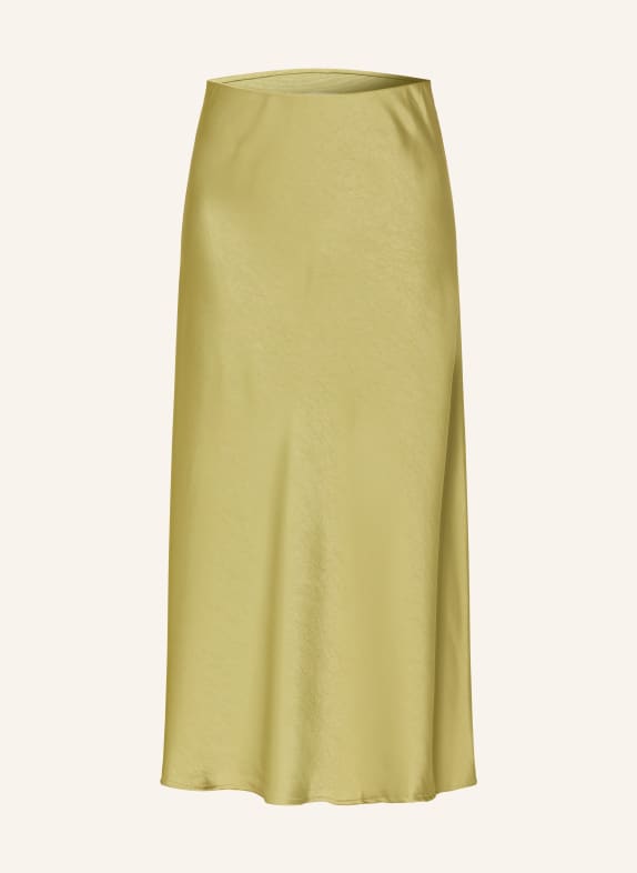 NEO NOIR Spódnica satynowa BOVARY OLIWKOWY