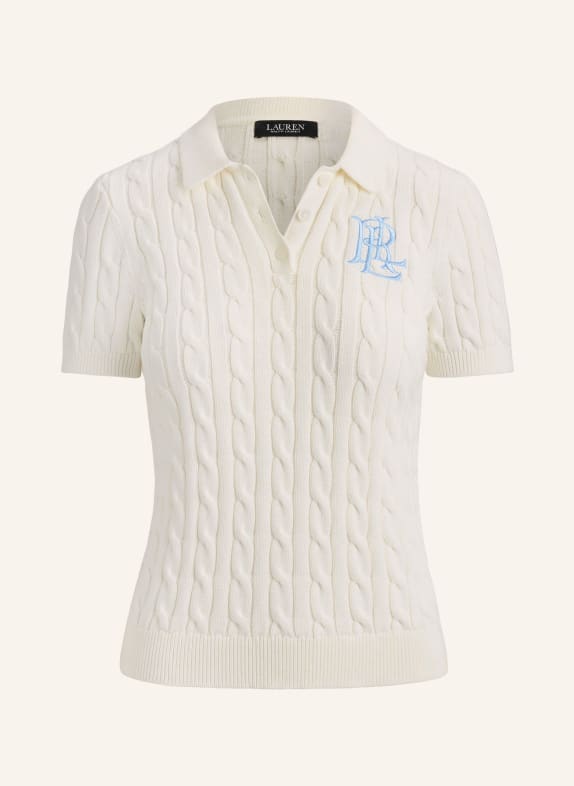 LAUREN RALPH LAUREN Gebreid poloshirt WIT