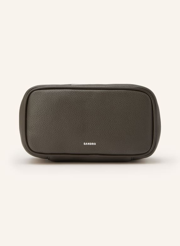 SANDRO Kosmetyczka SZAROBRĄZOWY