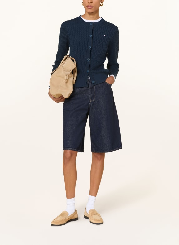 TOMMY HILFIGER vest DONKERBLAUW