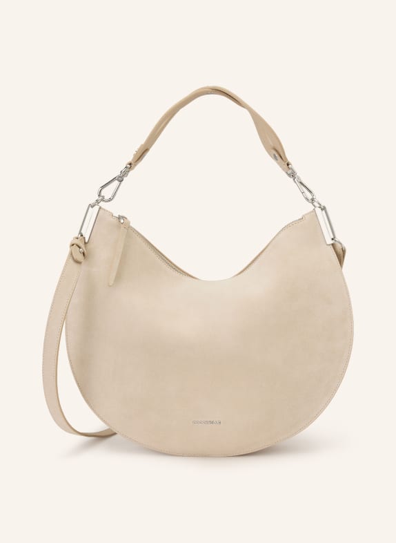 COCCINELLE sac hobo MARRON CLAIR / ARGENT