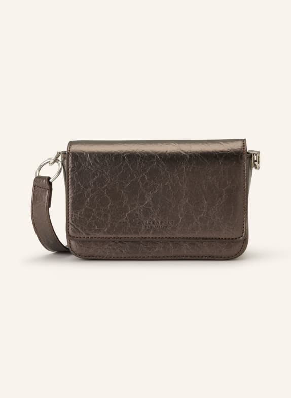SEIDENFELT LIINAJA crossbody bag TAUPE / SILVER