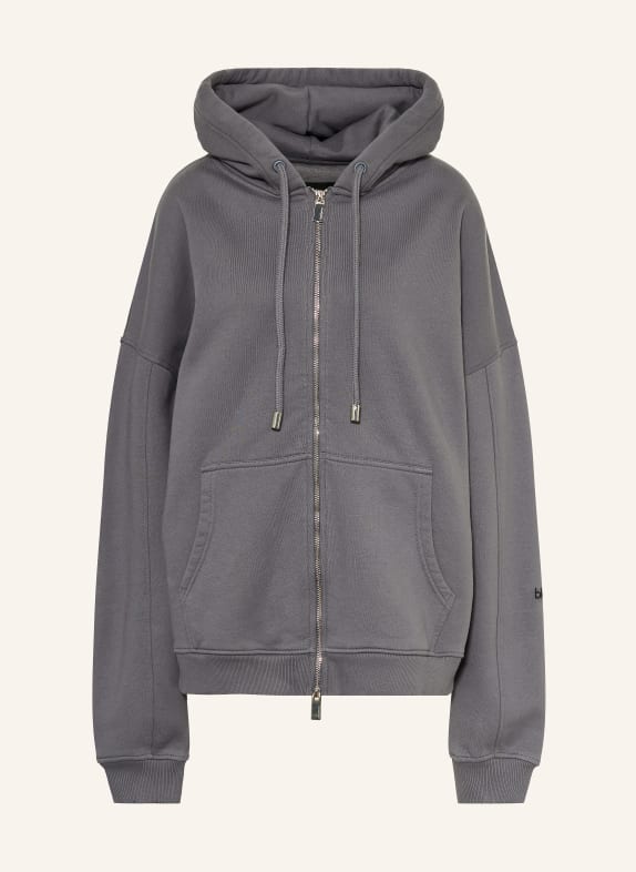 black palms Sweatjacke HONEY 2.0 DUNKELGRAU / SCHWARZ