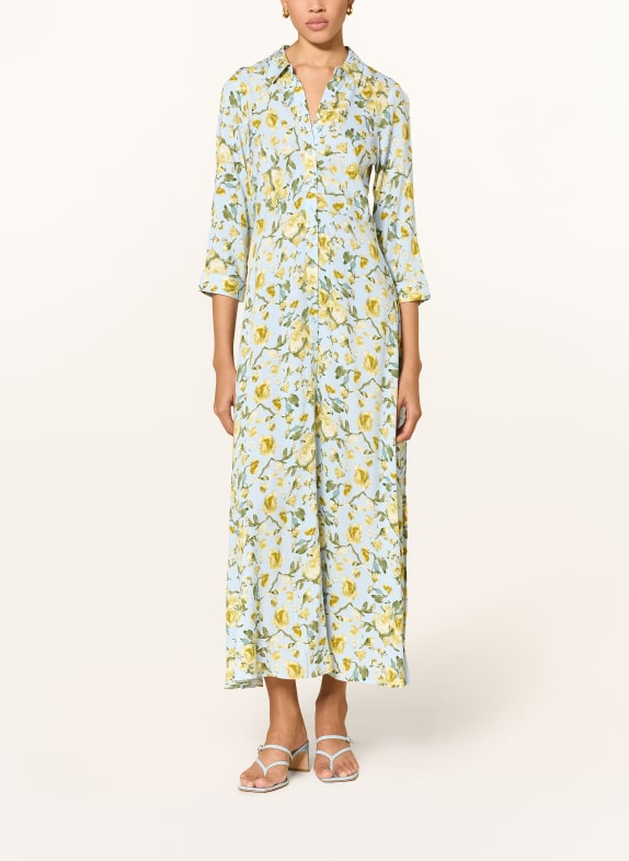 Y.A.S. Hemdblusenkleid HELLBLAU / GELB / GRÜN