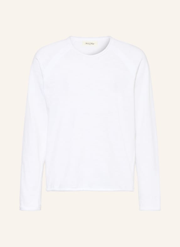 American Vintage Tričko s dlouhým rukávem BÍLÁ