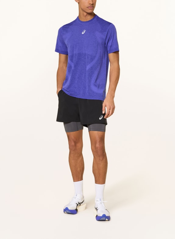 ASICS 2-in-1 hardloopshort ROAD ZWART / GRIJS