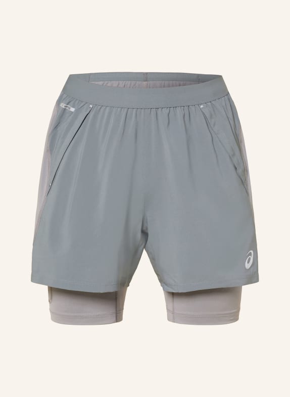 ASICS 2-in-1-Laufshorts ROAD GRAU