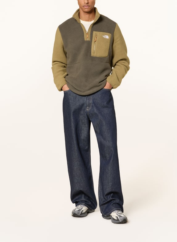THE NORTH FACE Fleecetrui met halve rits YUMIORI KAKI / OLIJF
