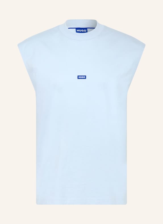 HUGO Tanktop NAVERTZ LICHTBLAUW / BLAUW / WIT