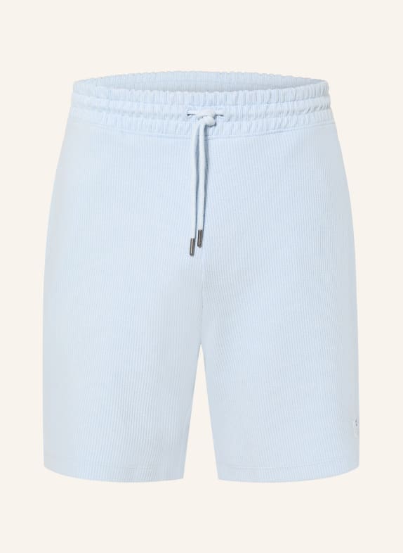 HUGO Sweatshorts NUWAFFLO LICHTBLAUW