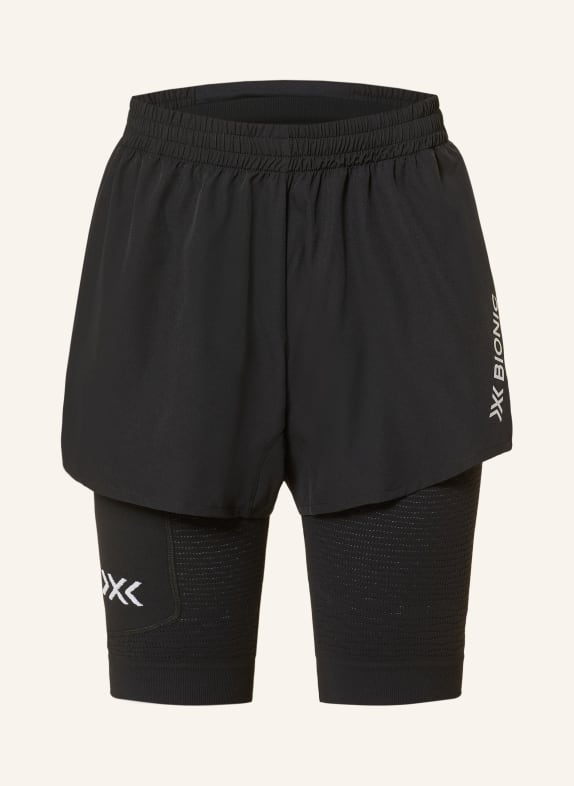 X-BIONIC 2-in-1 hardloopshort EFFEKTOR ZWART