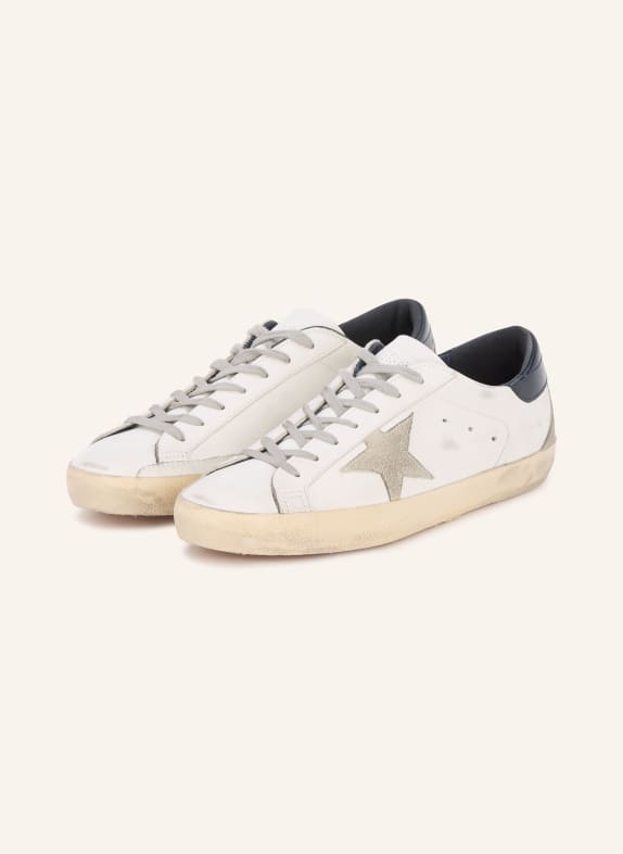 GOLDEN GOOSE Sneakers SUPER-STAR CLASSIC WHITE / LIGHT GRAY / DARK BLUE