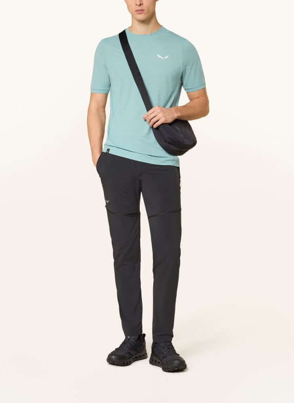 SALEWA T-shirt PUEZ DRY'TON LYSEBLÅ