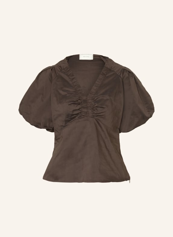 NEO NOIR Blouse IRINA MARRON FONCÉ
