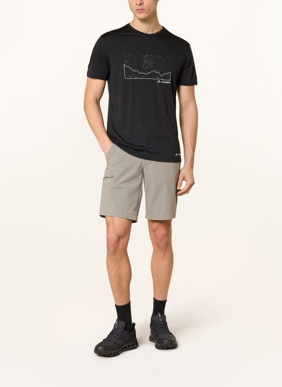 VAUDE T-shirt TEKOA ZWART