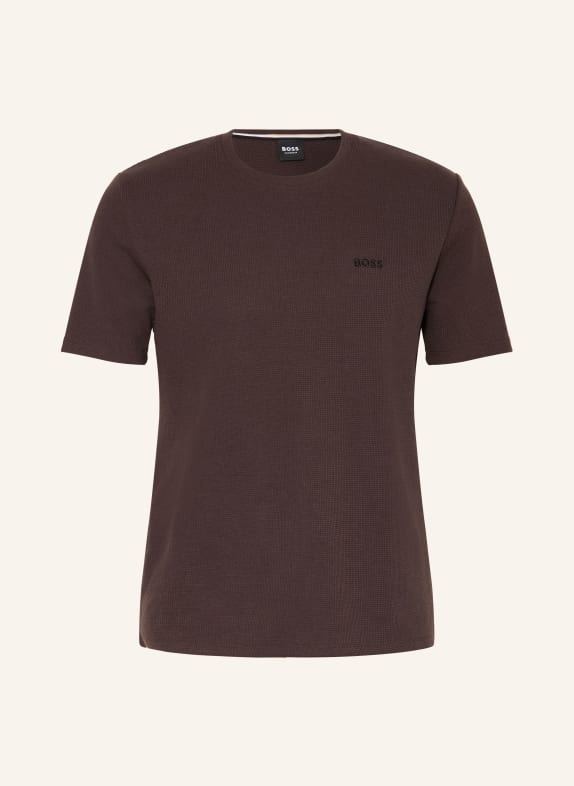 BOSS Schlafshirt DUNKELBRAUN